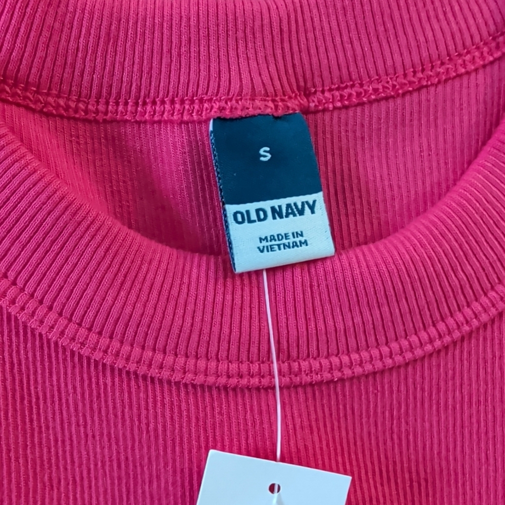 Old Navy Bright Pink Tank Mini Bodycon Dress Size Small New - Picture 3 of 15